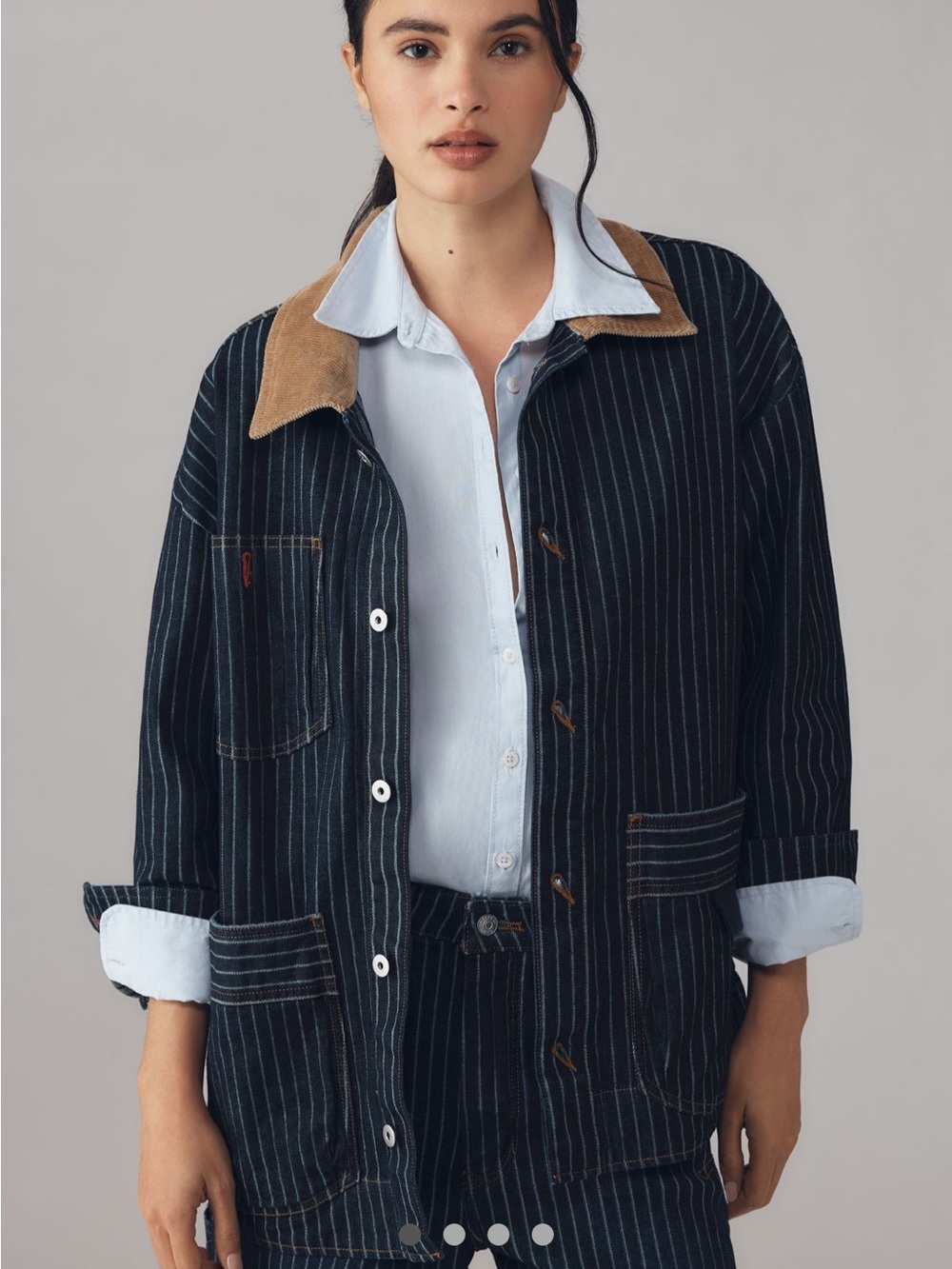 Pilcro Denim Chore Coat, SIZE XL.  Blue EUC